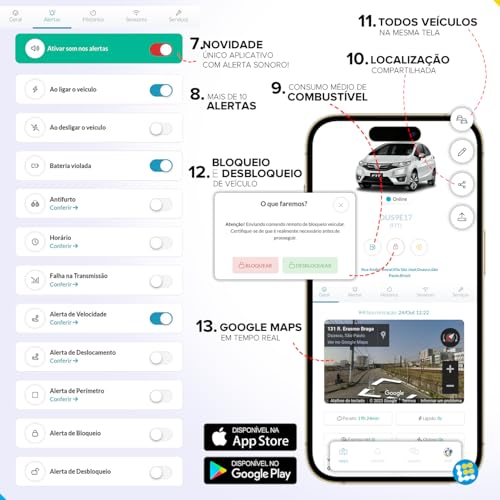 Rastreador Original 4G GPS Automotivo Bloqueia Carro Moto Caminhão Localizador