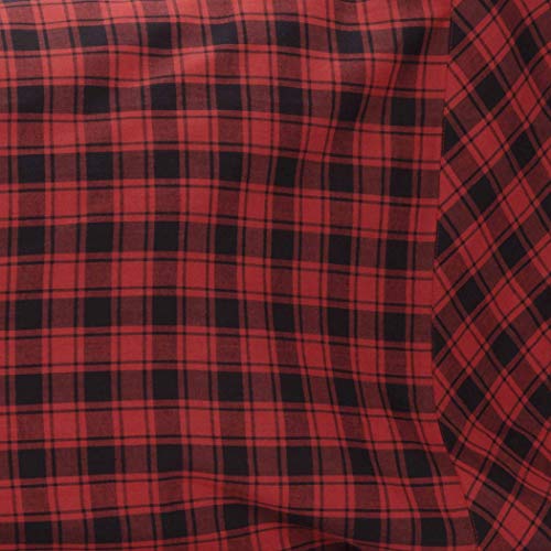 VHC-Brands-Cumberland-Bedding-Accessory-King-Pillowcase-Set-21×40-Red-2 VHC Brands Cumberland Bedding Accessory King Pillowcase Set 21×40 Red 2