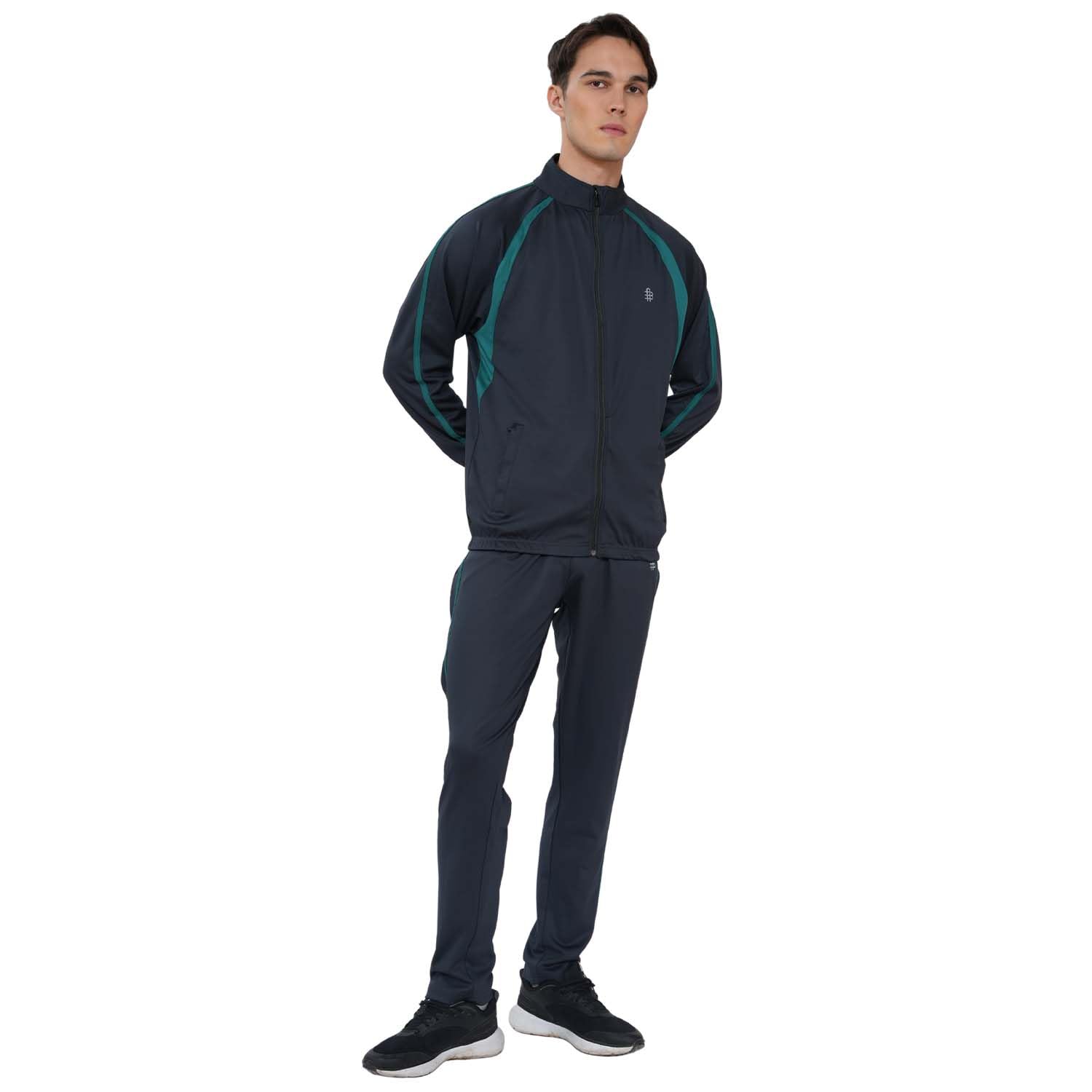 bonjour Men’s High Neck Winter Tracksuit with Full Zip Jacket & Elastic Waist Lower – Soft Warm Activewear for Gym, Running & Casual Wear-picture-50