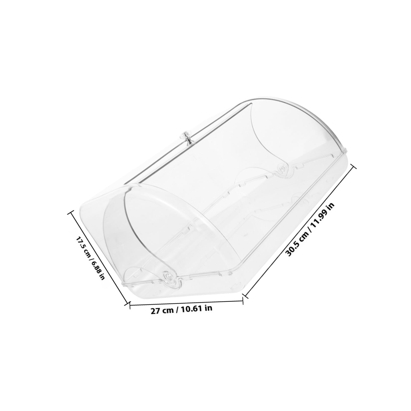 Caja de Pan para Almacenamiento en Encimera de Cocina Diseño Multifuncional y Duradero Transparente de Plástico Adecuado para Pan y Muffins