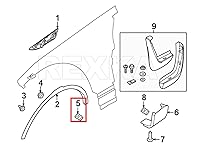 Vista 5 de Rexka 15 piezas de clip de moldeo de arco de rueda LR082683 para Land Rover - Multiusos - parachoques Fender Ledge Liftgate Latch Handle Wheel Arch