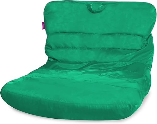 Miniatura 60 de Posh Creations Puf estructurado cómodo para jugar, leer y ver la televisión, tumbona laguna, lona - Critters del bosque en blanco Lienzo Critters