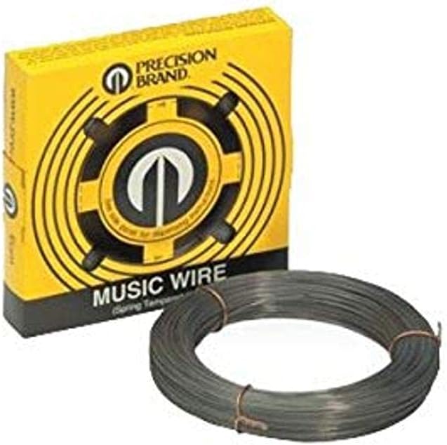 Precision Brand 039-21045 Music Wire, 0.045″ Diameter, 1 lb. Coil, High Carbon, Spring Tempered, C1085 Steel, 309 KSI Min Tensile Strength, 342 KSI Max Tensile Strength