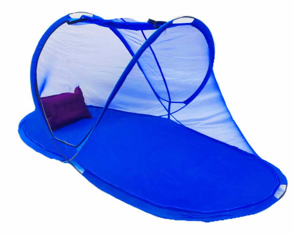 Aim Emporium Adults Single Bed Foldable Mosquito net (Size: 210 x 110 x 90) Comfortable for 6 ft Height Color Blue with Combo Pack of Air Pillow, Air Pump and Eye Mask. (B0BW4MSF7Z) Amazon Price History, Amazon Price Tracker