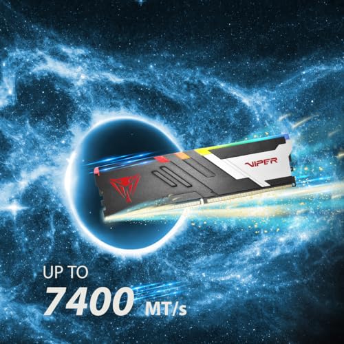 Image of Patriot Memory Viper Venom RGB DDR5 RAM 32GB (2X16GB) 6400MHz CL32 1.4v UDIMM Desktop Gaming Memory Kit Compatible with Intel XMP - PVVR532G640C32K