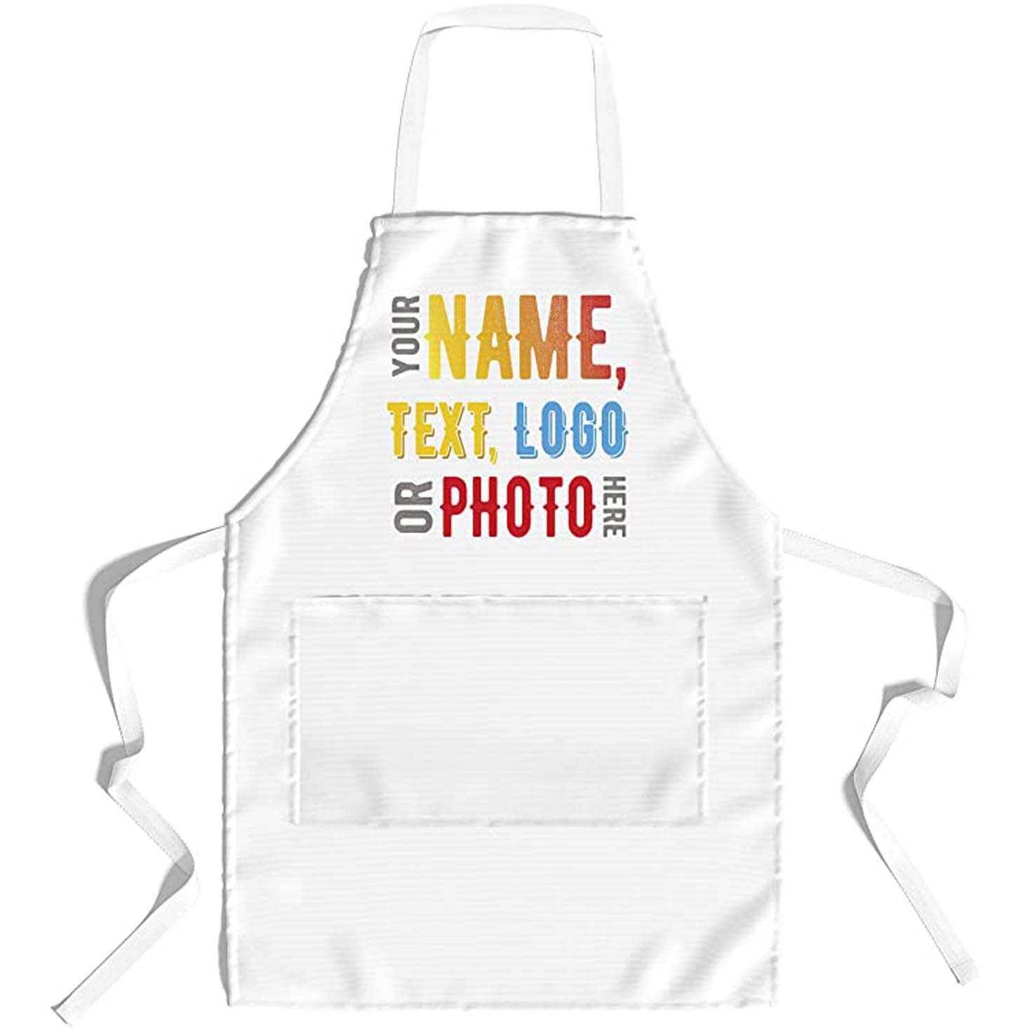 lepni.me Premium Delantales Personalizados Para Mujeres o Para Hombres, Con su Nombre, Foto o Logotipo Regalos Para Parejas Amantes de Barbacoa, Cocina o Dibujo