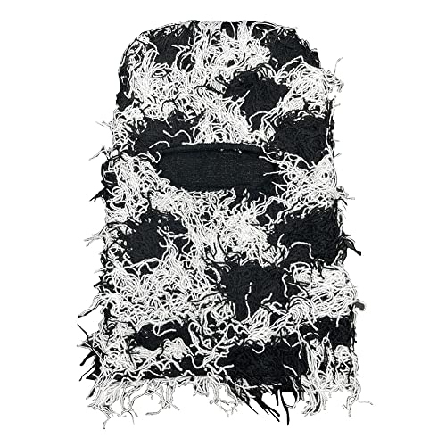 Distressed Balaclava Trending Ski Masks Wind Proof Winter Premium One Size Yeat Shiesty Distress Mask Beanie Cap Multicolor - Thumbnail 2