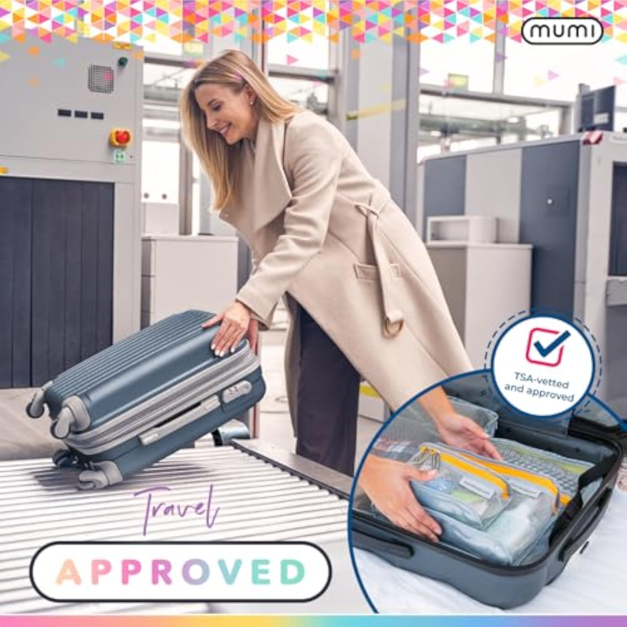 Travel Toiletry Bag Set of 3, TSA Approved