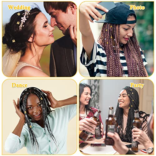 262 Pcs Dreadlock Accessories For Women, Hair Jewelry For Braids Loc Jewelry Hair Decorations, Gold And Silver Hair Accessories, Adjustable Hair Charms Hair Rings For Braids Girls Loc Braid Jewelry #TOP6