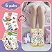 Queenshin Education Socks Boys Girls Cute Funny Cartoon Novelty Ankle Fashion Socks Kids 6 Pairs 5-8Y Birthday Gift