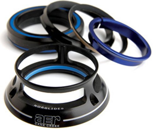 Cane Creek Aer - Copertura Corta Integrata Completa Per Tubo Sterzo Da 41 Mm (Sterzo Dritto Da 1-1/8"), Nero