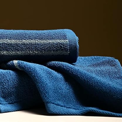 YZERTLH Handtuch Badetücher hochabsorbierendes Handtuchset, Badezimmerhandtücher (3er-Set) Badehandtuch (Color : Blue) – Bild 3