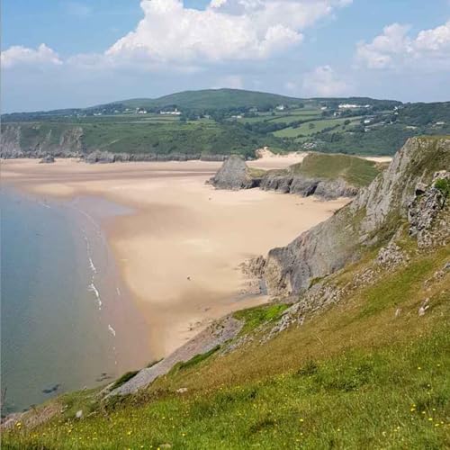 Basking in the goodness of a Welsh beach