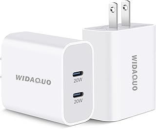 Dual USB C Charger Block, 2Pack 40W 2-Port Fast USB-C Power Adapter Wall Charger Plug Type C Charging Block for iPhone 15 14 13 12 11 Pro Max Plus XS XR, iPad, Samsung S23 S22 S21, Google Pixel 7 6 5