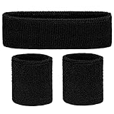 💪【Material und Größe】Aus 80% Baumwolle, 12% Elasthan und 8% Nylon; Größe des Kopfbands: ca. 7,88 