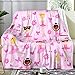Cute Girl Ballerina Blanket Super Soft Warm Flannel Throw Blankets Dance Blankets for Sofa Couch Bed Decoration Girls Adult All Season Gifts 50