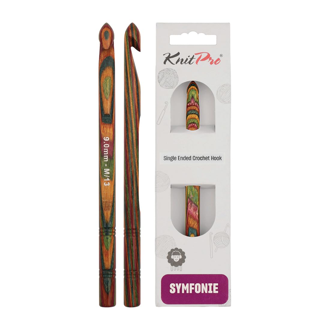 KnitPro Symfonie Single Ended Crochet Hook | 9.00mm