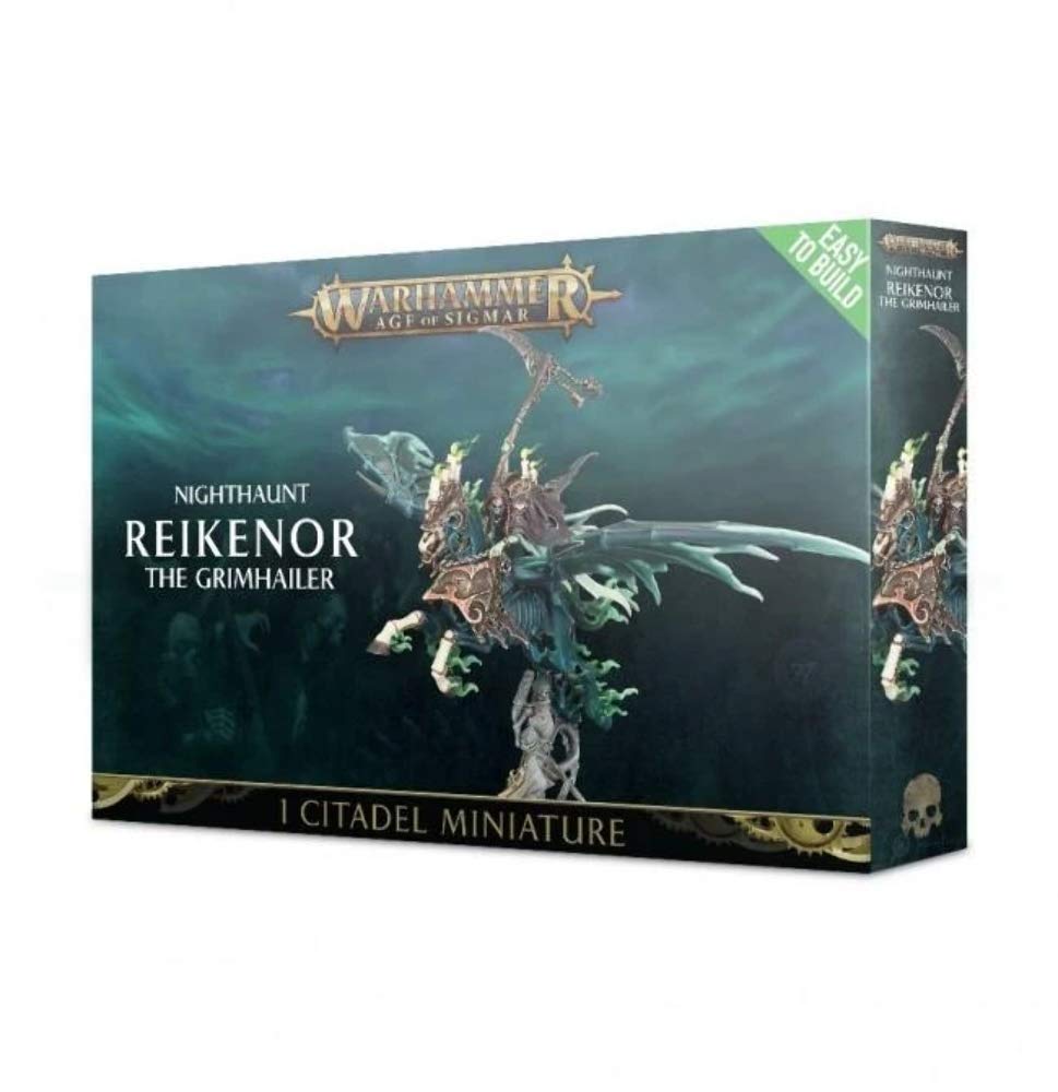 Games Workshop Warhammer AoS - Easy to Build: Nighthaunt Reikenor the Grimhailer, Black