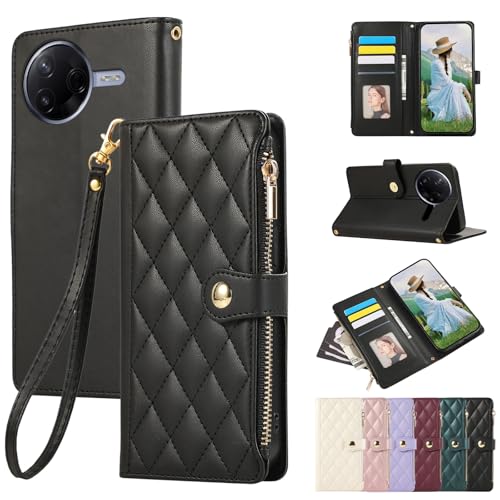 Rosbtib �p�� Xiaomi POCO F7 Pro �P�[�X �蒠�^ ���z�^ �J�o�[ �|�RF7�v�� �P�[�X ������� �t�@�X�i�[�^ ���K���� �g�уJ�o�[ �J�[�h���[ �V���I�~�ɓK�p POCOF7 Pro �X�}�z�P�[�X �G���K���g �`�F�b�N�� �h�J P