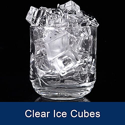 Ice Cube Maker Edelstahl Ice Maker Machine Arbeitsplatte, tragbare automatische Eismaschine für Zuhause/Bar/Party Silber… – Bild 8