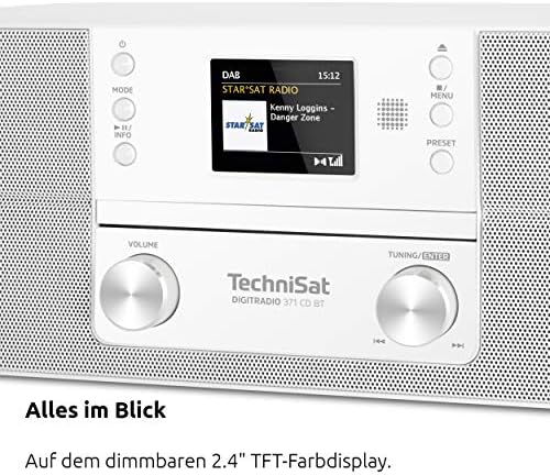 Technisat Digitradio 371 Cd Bt - TechniSat DIGITRADIO 371 CD BT - Radio numérique stéréo (DAB+, FM