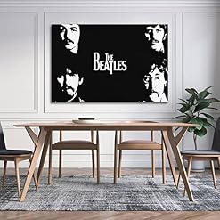 SHUPSY Poster décoratif sur toile The Beatles Banks – 30 x 45 cm - Les Beatles, Paul McCartney, John Lennon, RIngo Starr, George Harrison SHUPSY Poster décoratif sur toile The Beatles Banks - 30 x 45 cm – Image 4