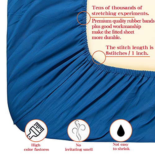 NTBAY 100% Brushed Microfiber Super King Fitted Sheet, 1800 Super Soft and Cozy, Wrinkle, Fade - Image 2