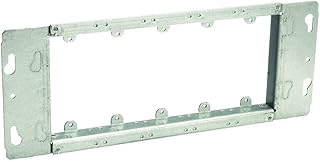 Raco 824 Pre-Galvanized Steel 5-Gang Device Cover 12-1/2 Inch x 4-1/2 Inch x 3/4 Inch Raised
