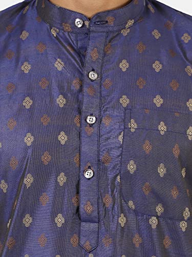 WINTAGE Men's: Banarasi Art Silk Cotton Kurta Pajama4