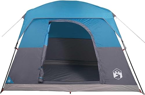 Miniatura 7 de YAFF Cabina de tienda de campaña para 4 personas azul impermeable, artículos deportivos, recreación al aire libre, camping y senderismo, tiendas de