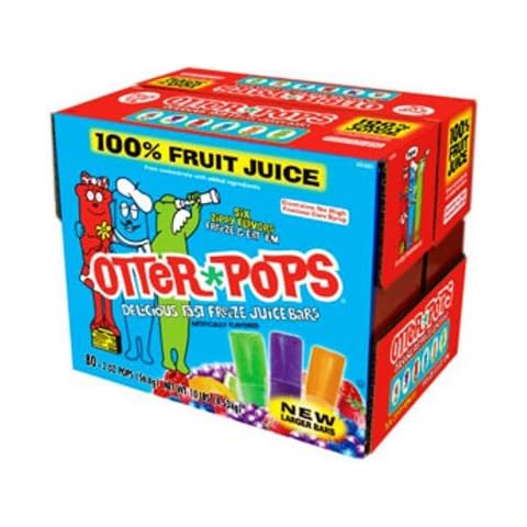 Otter Pops Juice, 80Count, 2 Ounce (Pack of 80) (85380) Cover