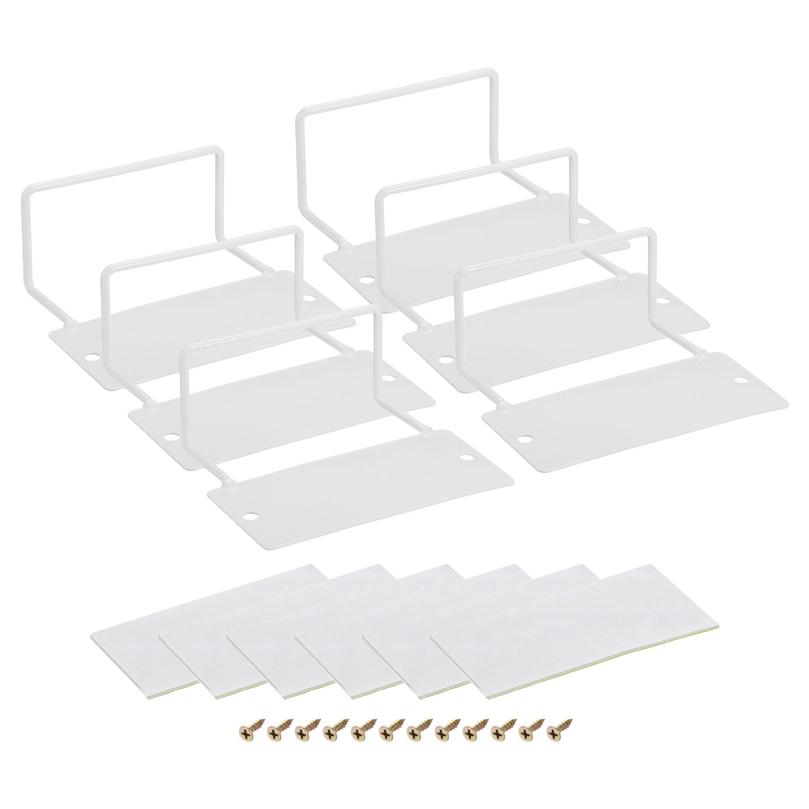 QUARKZMAN 6 Stück Matratzenrutschstopp, Matratzenhalterung Riegel Matratzenhalter rutschfeste Matratzenstopper zur Verhinderung des Verrutschens 4,7"L x 3,7"B x 2", Weiß