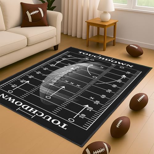 Tapete de fútbol para dormitorio 3'x5' miniatura 2