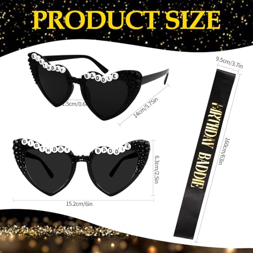 Birthday Baddie Sunglasses and Sash Set3