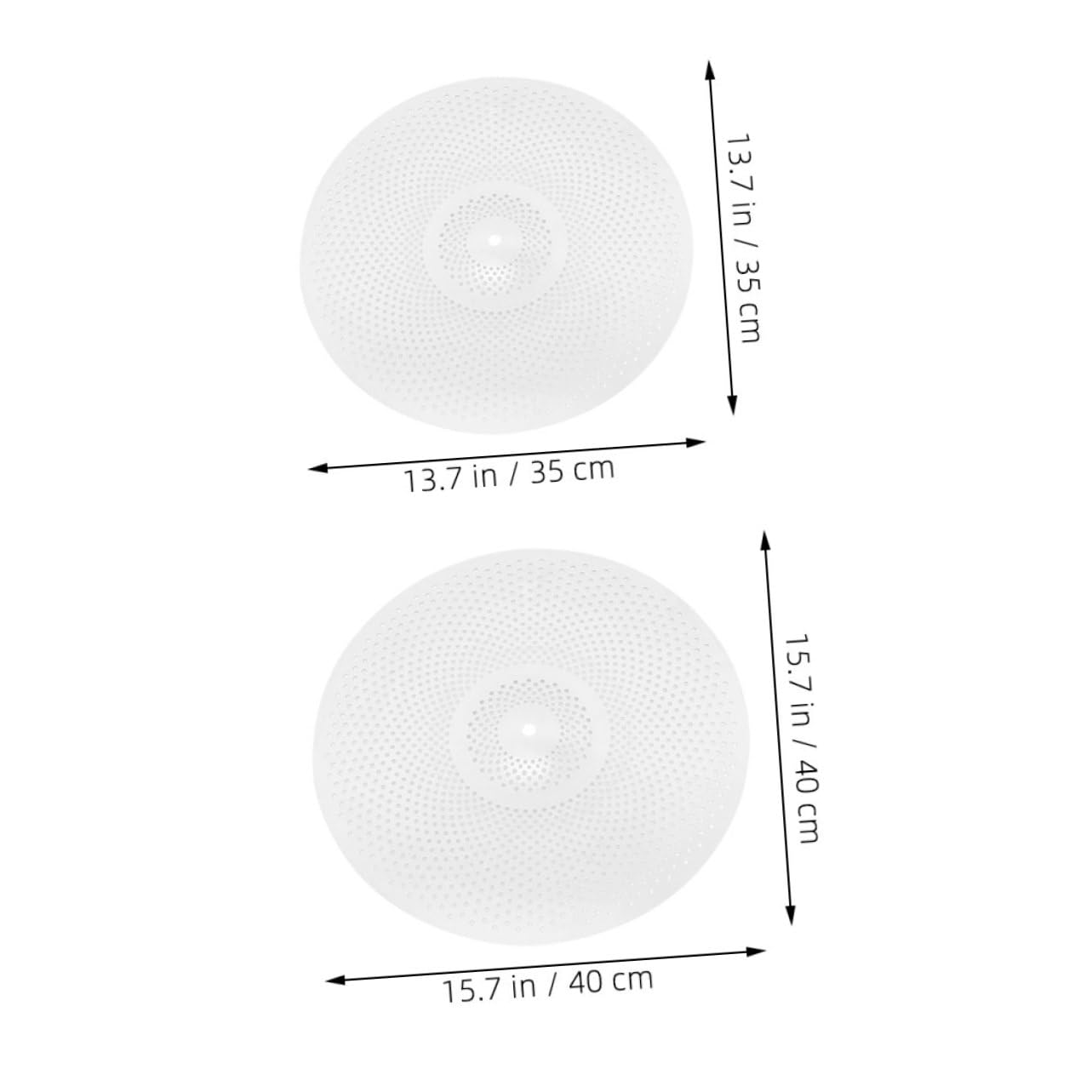 BESPORTBLE 2pcs Silent Drum Cymbals Low Volume Mute Cymbals for Percussion Instruments Practical Accessory for Drummers and Beginners Durable and Sound Effect