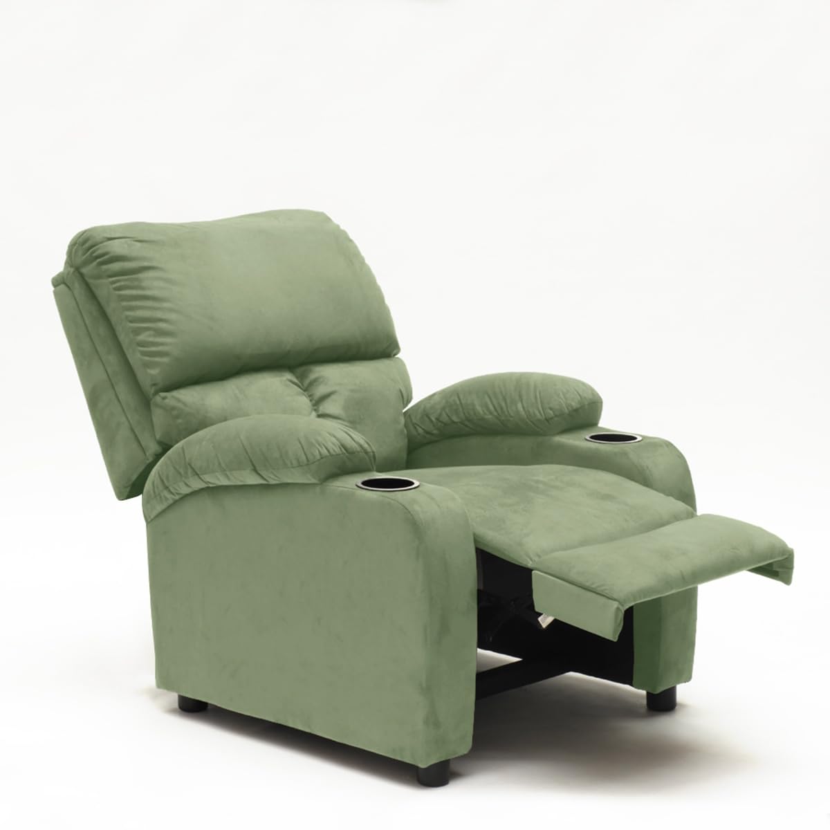 Produce Shop Poltrona Relax reclinabile poggiapiedi portaoggetti Laura Light - Verde