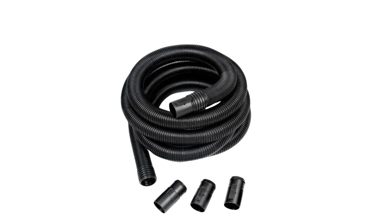 Damyprd Black 2-1/2 In. X 20 Ft. Dual-Flex Locking Vacuum Hose For Wet/Dry Shop Vacuums