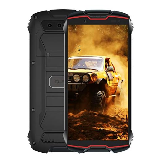 CUBOT Kingkong Mini 2 Smartphone, teléfono móvil para Exteriores, Pantalla de 4 Pulgadas, Memoria Interna de 3GB RAM / 32GB, batería de 3000mAh, cámara de 13MP, Android 10, Dual SIM, Rojo + Negro