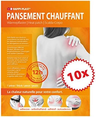 10 x Heat Plasters, 100 chauffe- Body, Heating, 12 Hours of Heat