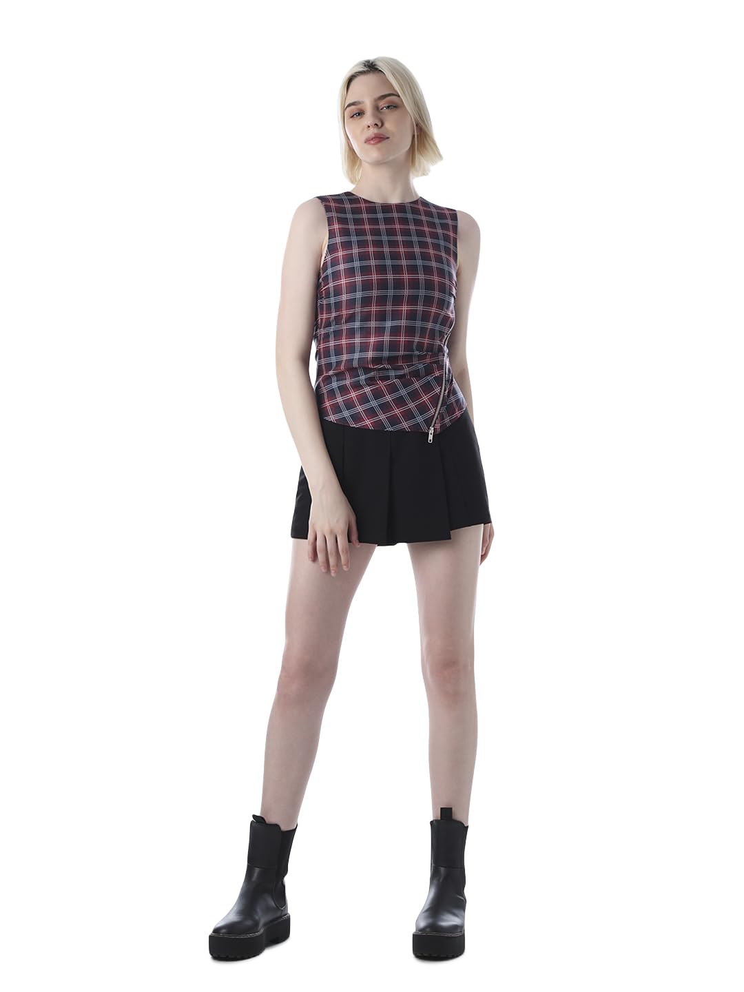 only Women Checked Tank Top-picture-42