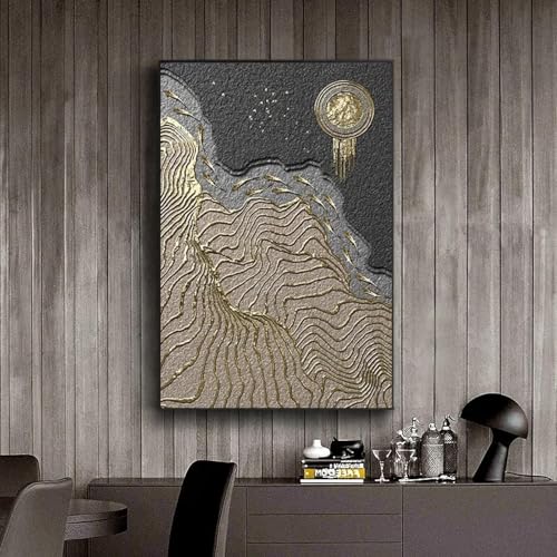 Image de decoration pour la maison salon imprime montagne abstrait