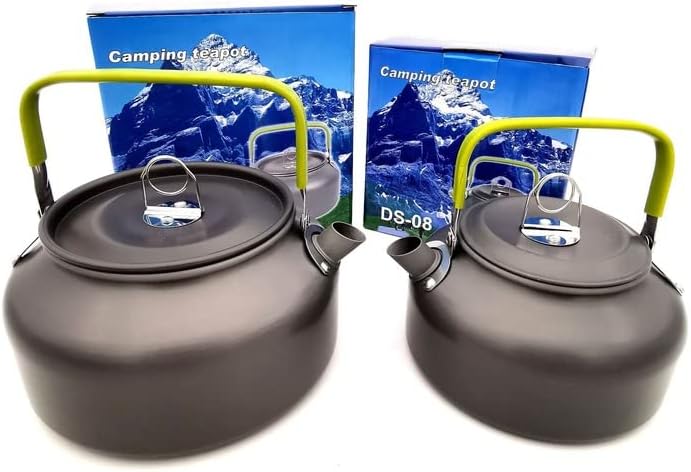 Outdoor Camping Portable 0.8-1.2L Aluminum Alloy Quick Heating Lightweight Open Ultra Light Teapot Coffee Pot