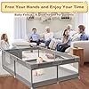 51ollvl4wul - Baby Playpen 50 x 50 Inch Play Pen Playards, Playpen for Babies and Toddlers, Baby Playard for Indoor & Outdoor Active Center Game Fence, with Skin-Friendly Fabric and Soft Breathable Mesh Grey