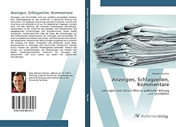 Paperback Anzeigen, Schlagzeilen, Kommentare [German] Book