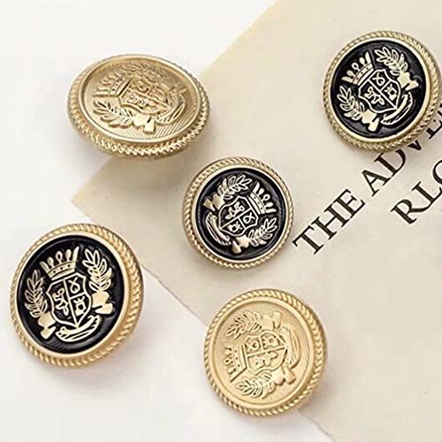 EXCEART 16Pcs Antique Metal Botão Botões Roupas Blazer Retro Botão de Costura Botão de Metal Em Form