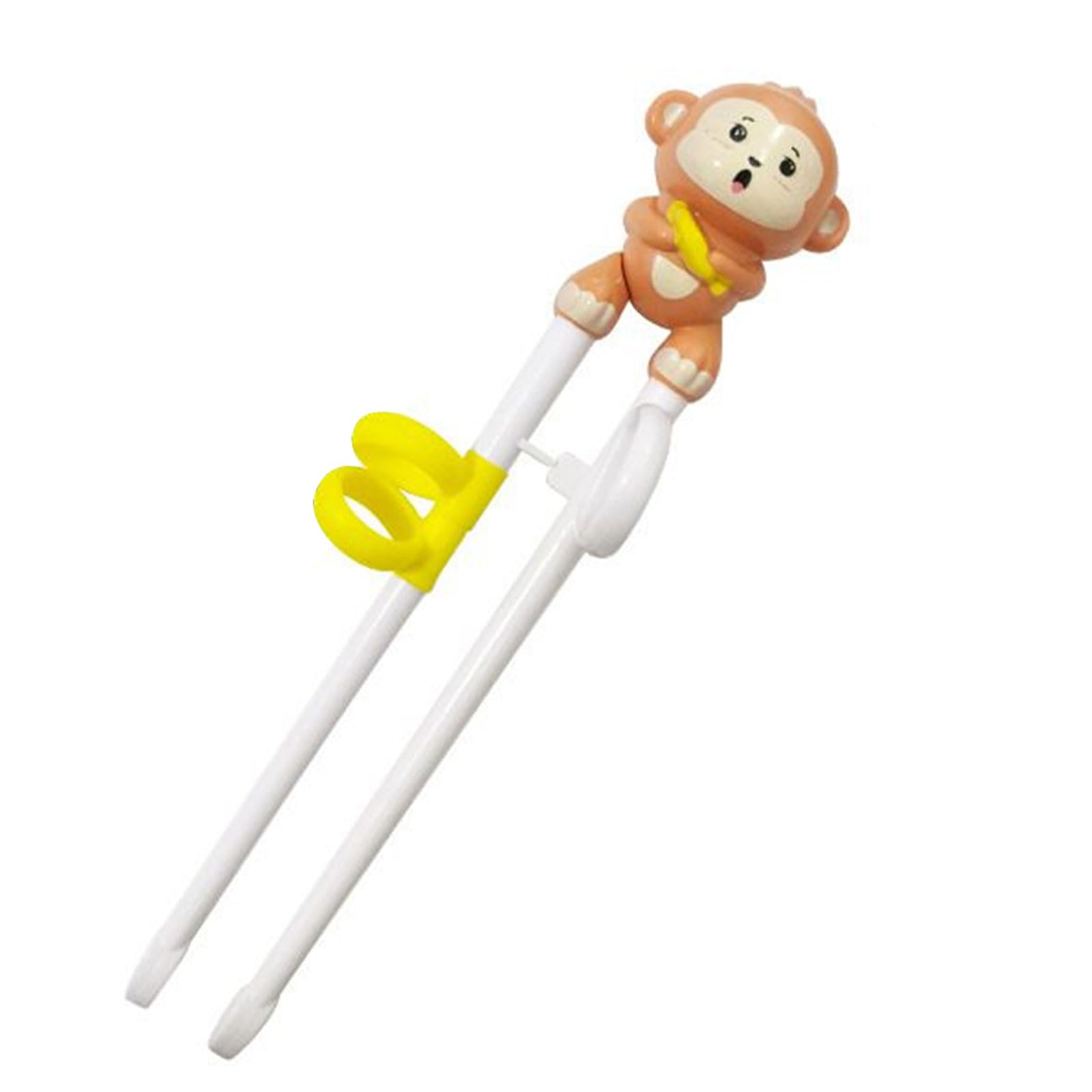 NEWFT Cartoon Animals Chopsticks Beginners Learning Chopstick Helper Reusable Training Chopsticks Dishwasher Safe