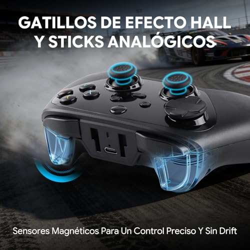 Mando Inalámbrico Switch sin Drift con Gatillos de Larga Duración 3