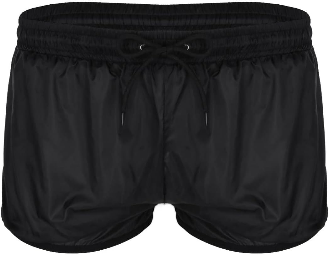 iiniim Men's See Through Drawstring Lightweight Boxer Shorts Panties Underwear Swim Trunks Cover Up