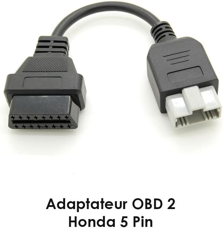 Honda 5 Pin to OBD OBD2 Diagnostic Adapter Cable Connector