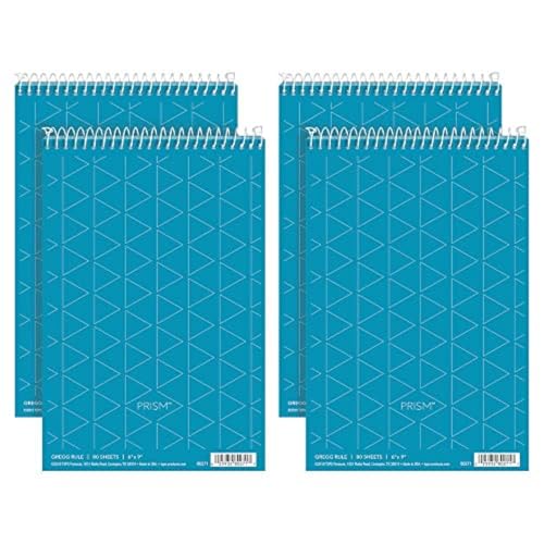 Carnet de sténographie 6 x 9 TOPS Prism bleu à spirale